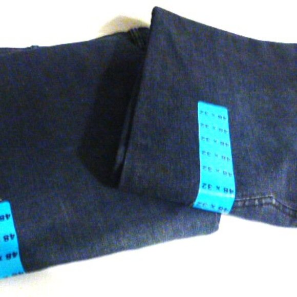 2x Men's BUFFALO JEANS 48 x 32 Slim Straight Stretch Jeans Men's Blue Jeans - Picture 4 of 12